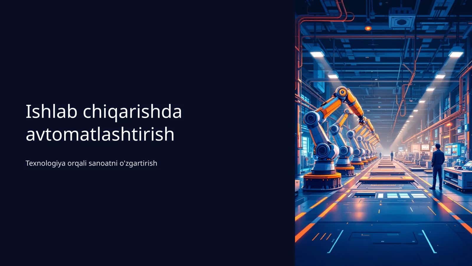 Ishlab chiqarishda avtomatlashtirish