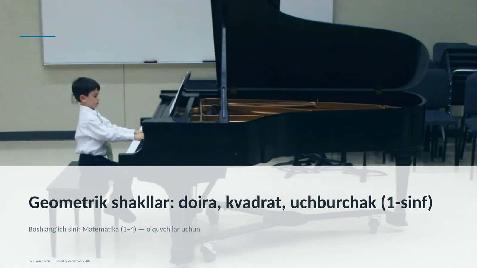 Geometrik shakllar: doira, kvadrat, uchburchak (1-sinf)