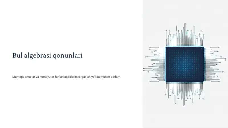 Bul algebrasi qonunlari