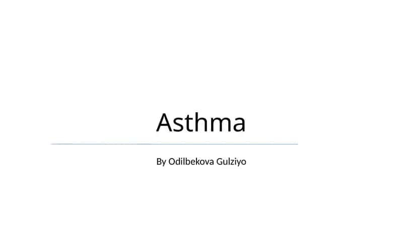 Asthma