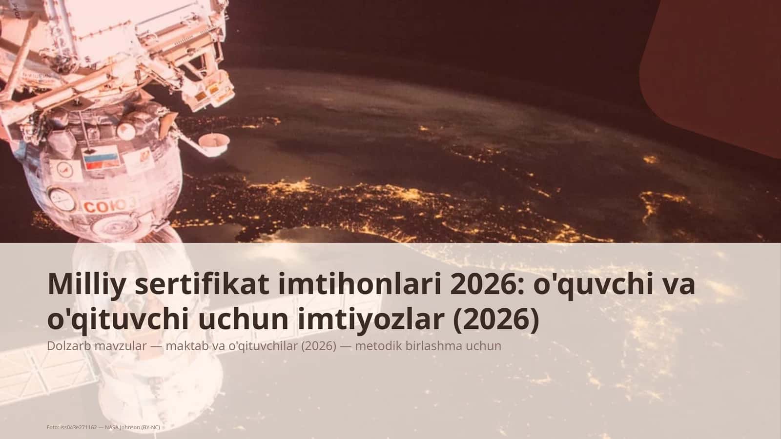 Maktab va o'qituvchilar Dolzarb mavzular