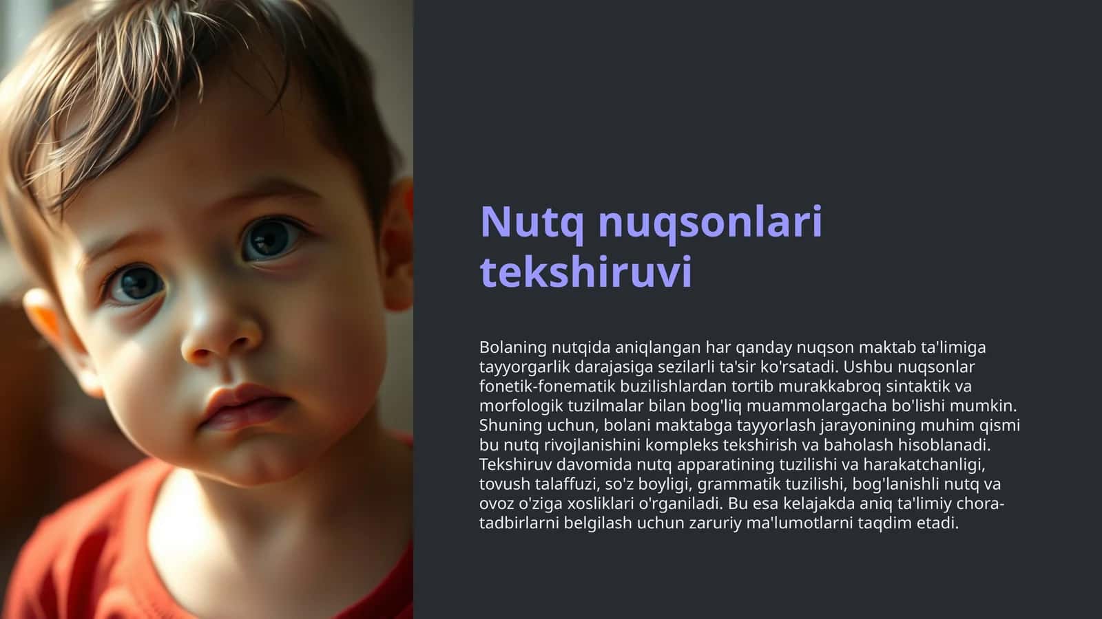 Nutq nuqsonlari tekshiruvi