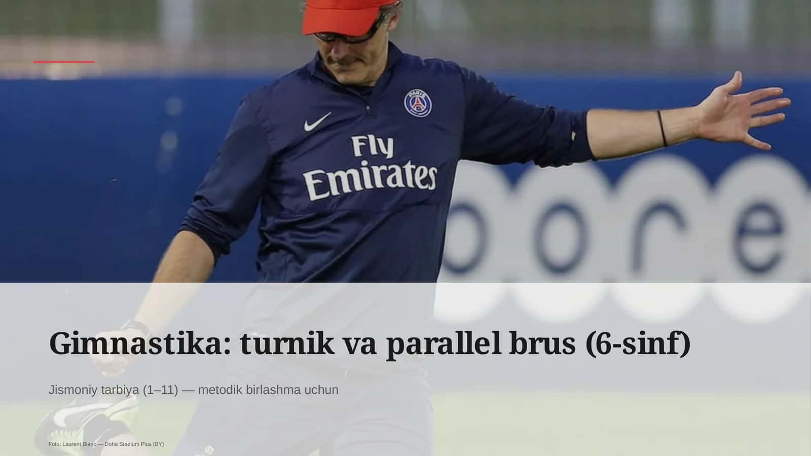 Gimnastika: turnik va parallel brus (6-sinf)