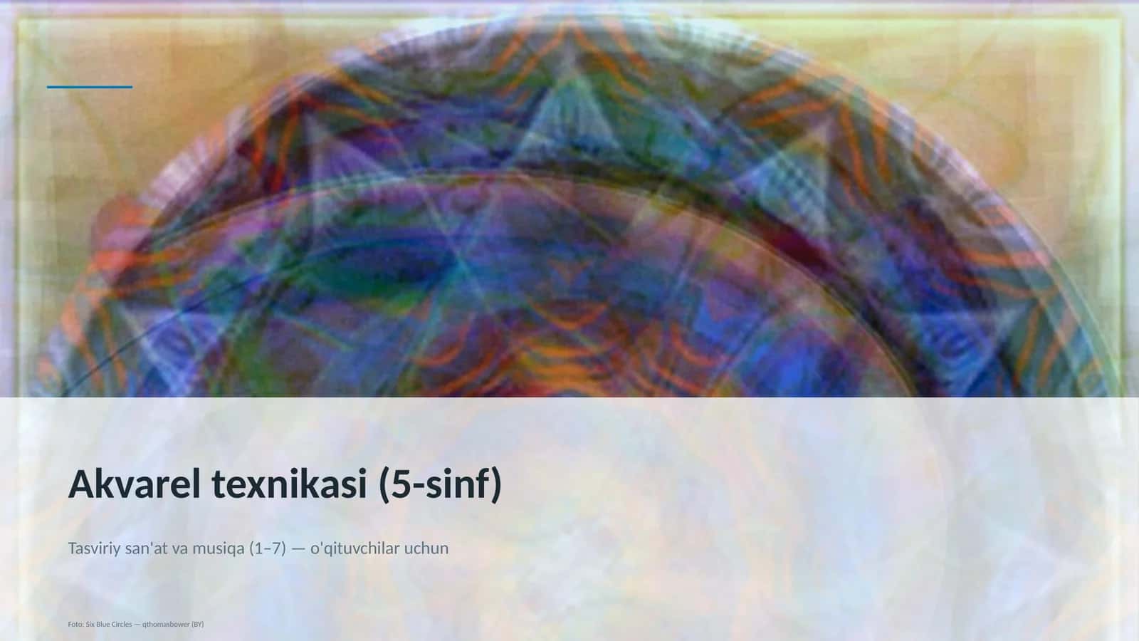 Akvarel texnikasi (5-sinf)