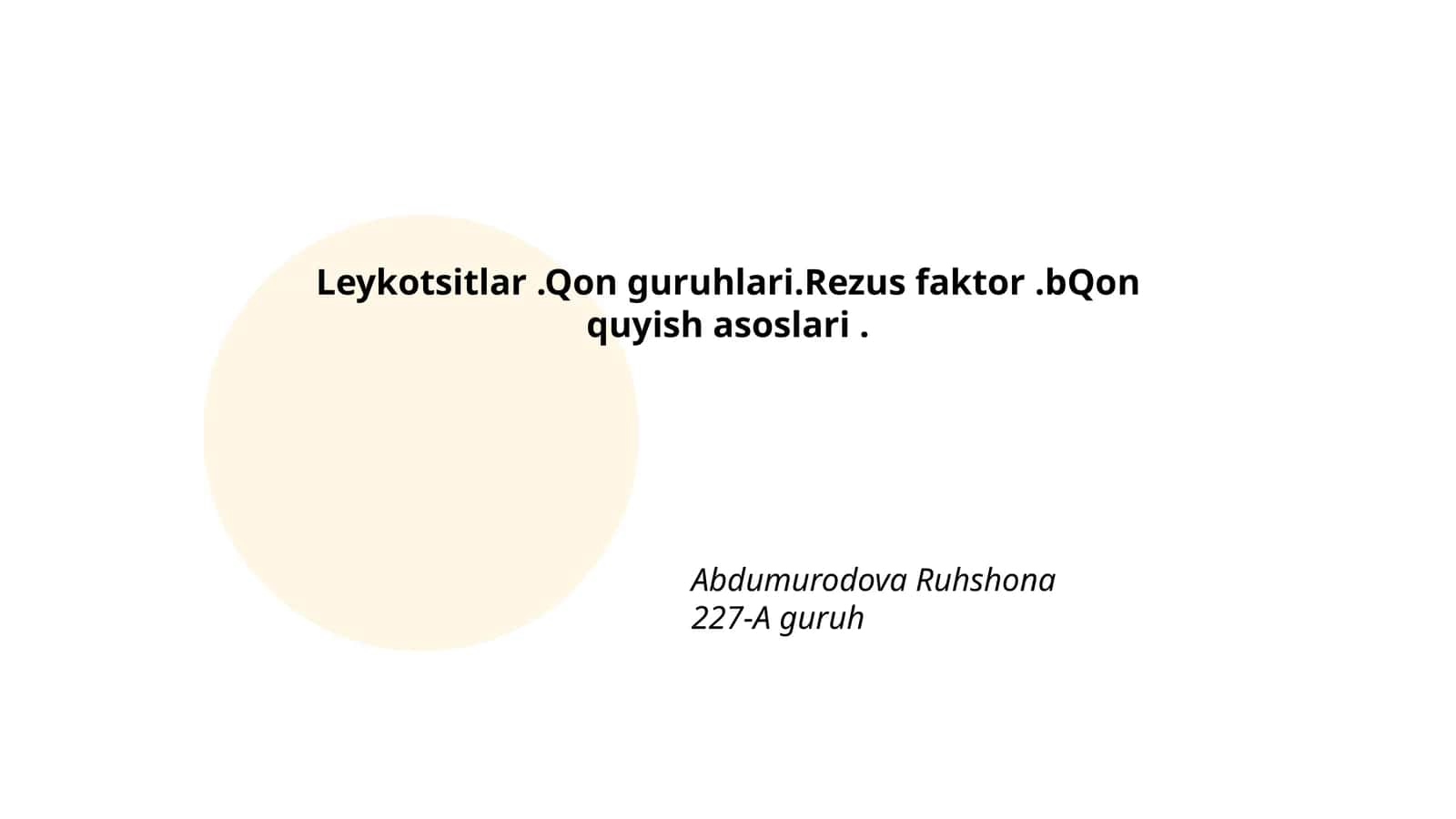 Leykotsitlar va immun tizimi