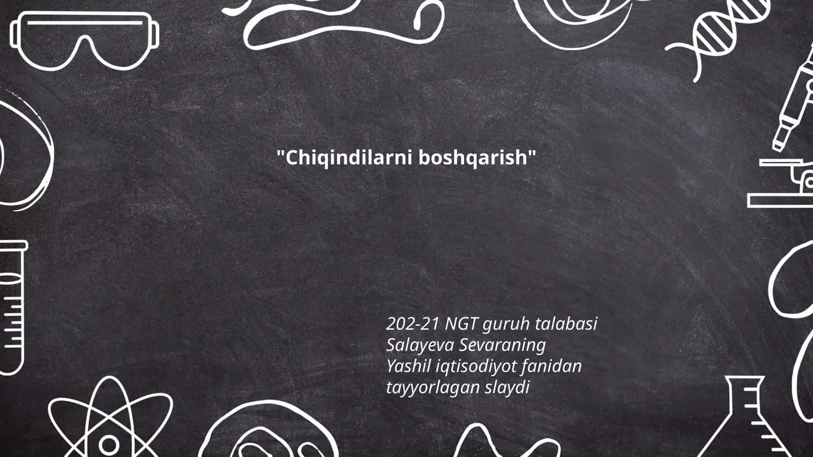 Chiqindilarni boshqarish