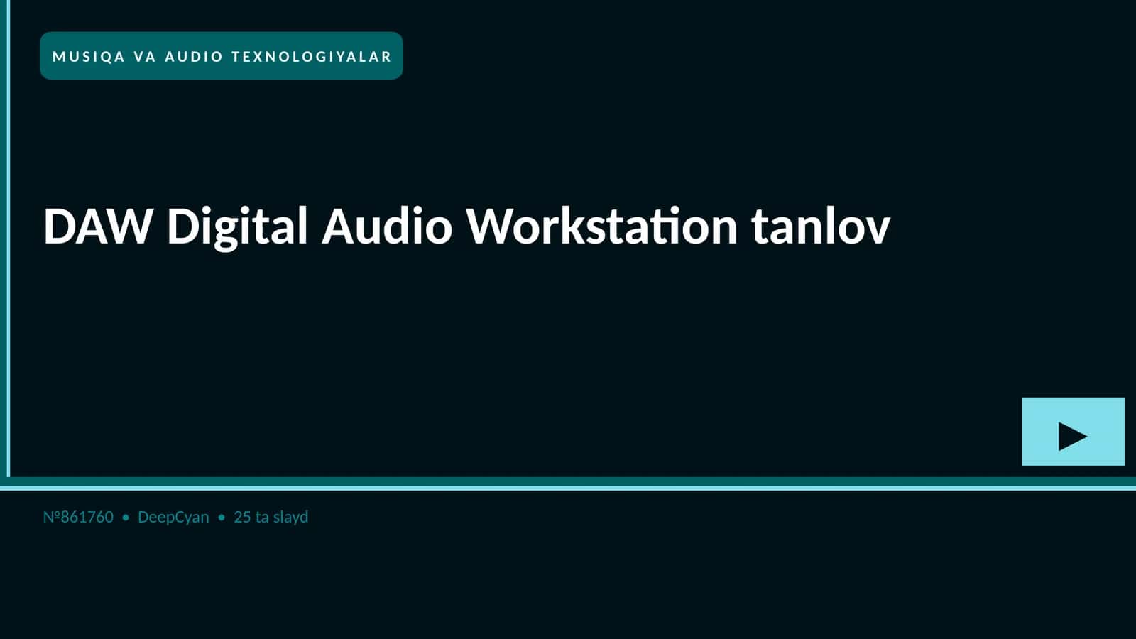 DAW Digital Audio Workstation tanlov