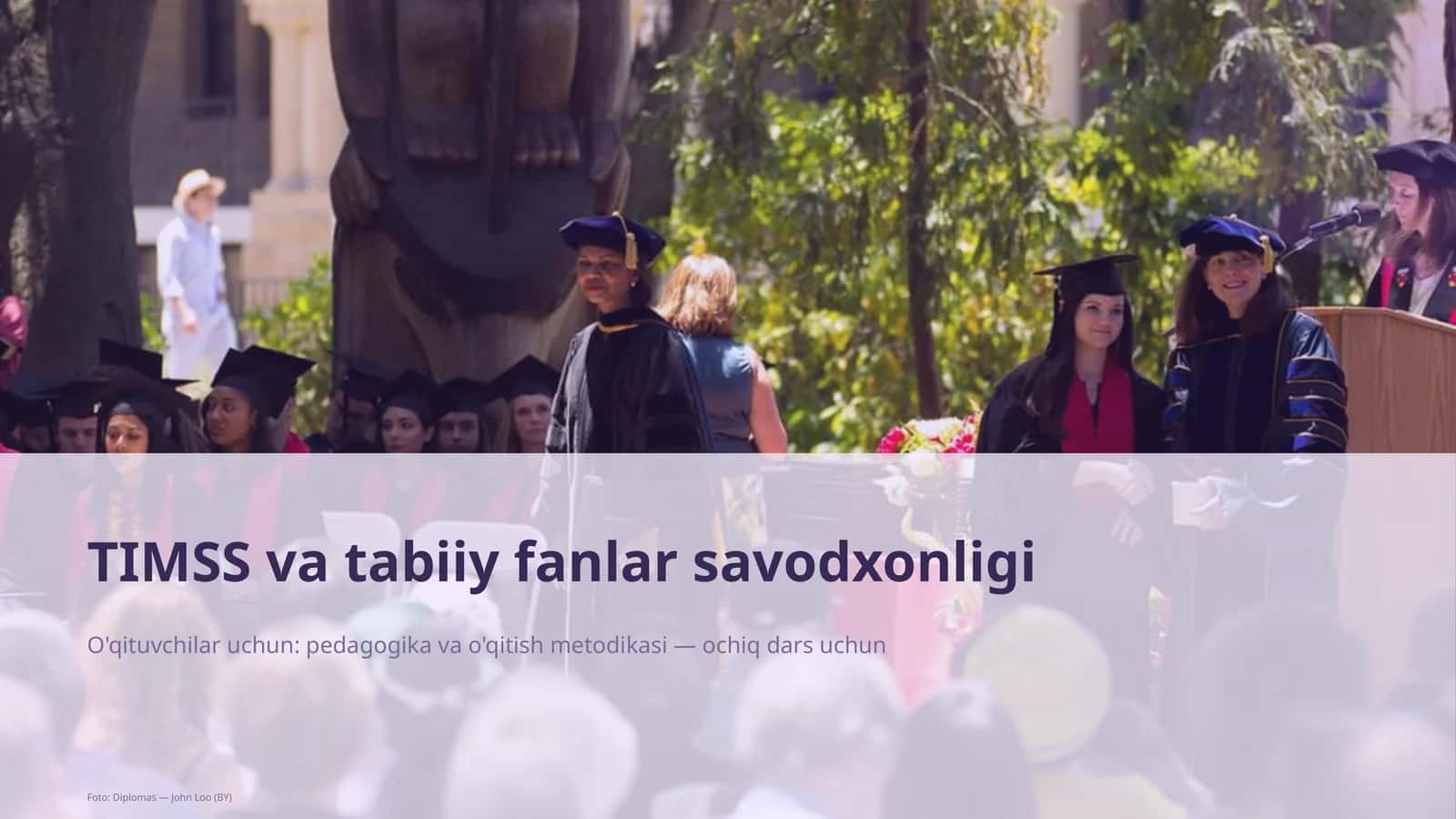 TIMSS va tabiiy fanlar savodxonligi