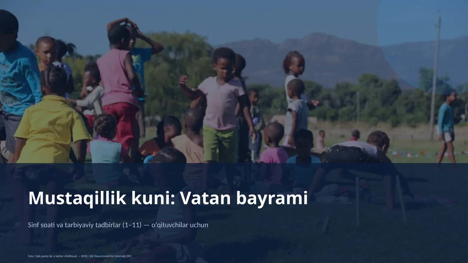 Sinf soati va tarbiyaviy tadbirlar (1–11) — o'qituvchilar uchun