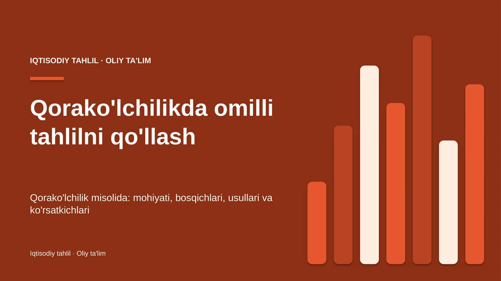qorako'lchilikda omilli tahlilni qo'llash 7566