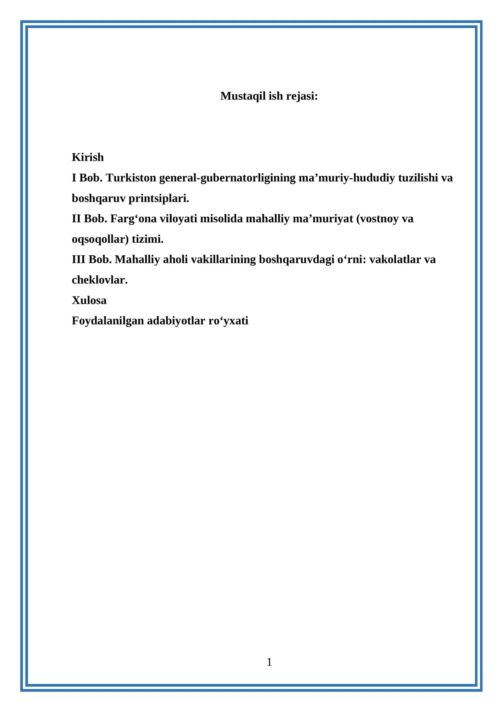 Turkiston general-gubernatorligining ma’muriy-hududiy tuzilishi va boshqaruv printsiplari