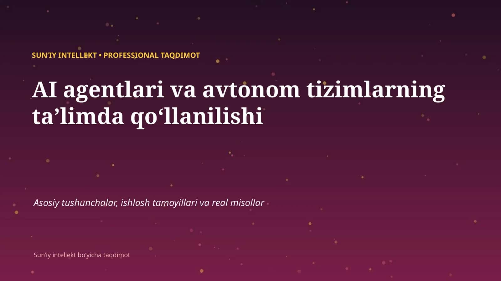 SUNʼIY INTELLEKT
