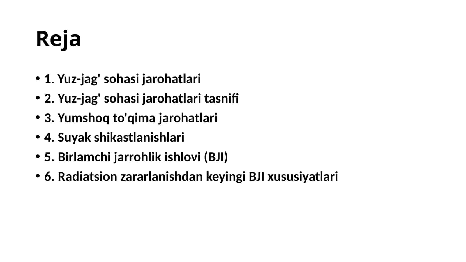 Yuz-jag'sohasijarohatlari