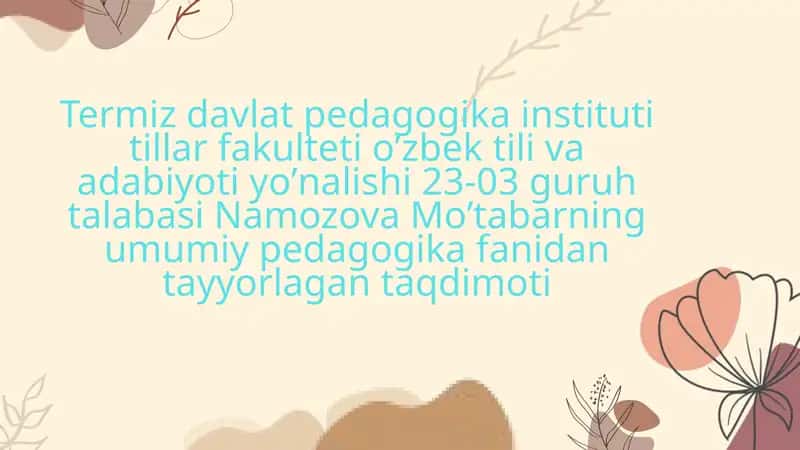 Korreksion pedagogika asoslari