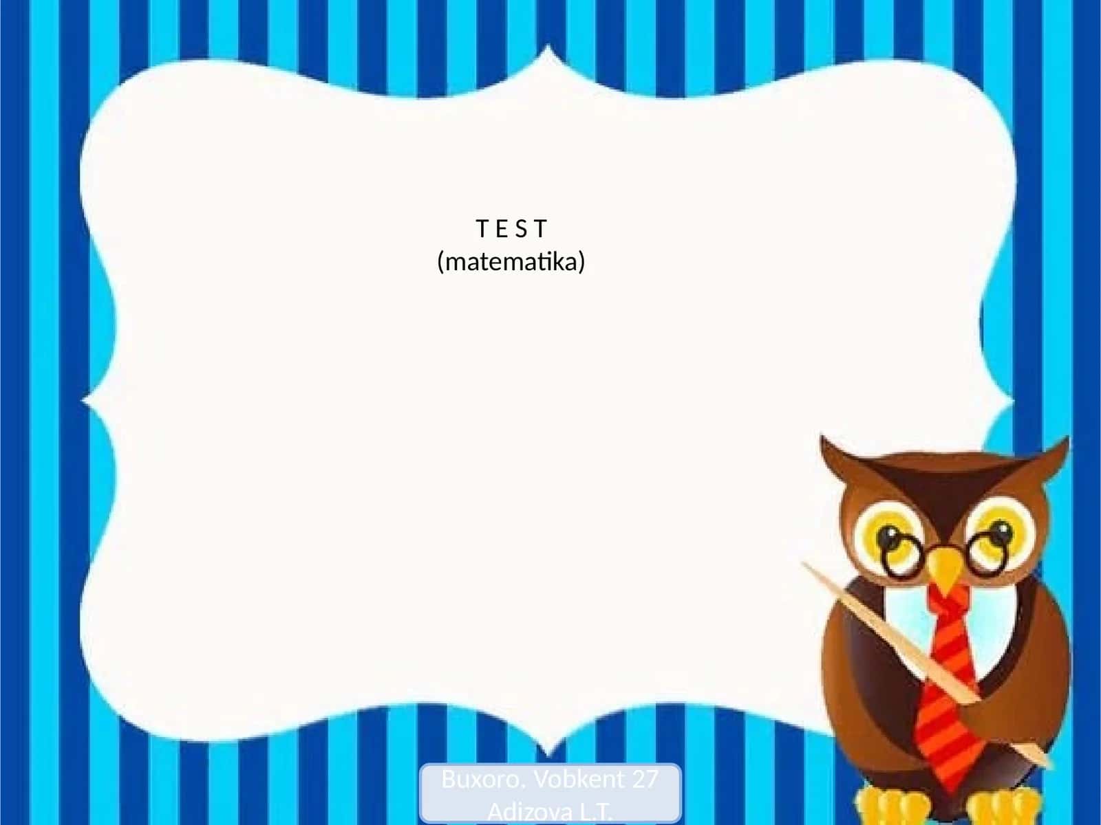 T E S T (matematika)