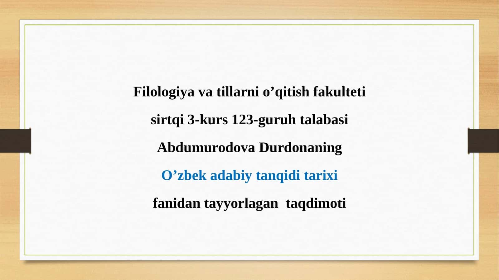 O'zbek adabiy tanqidi tarixi