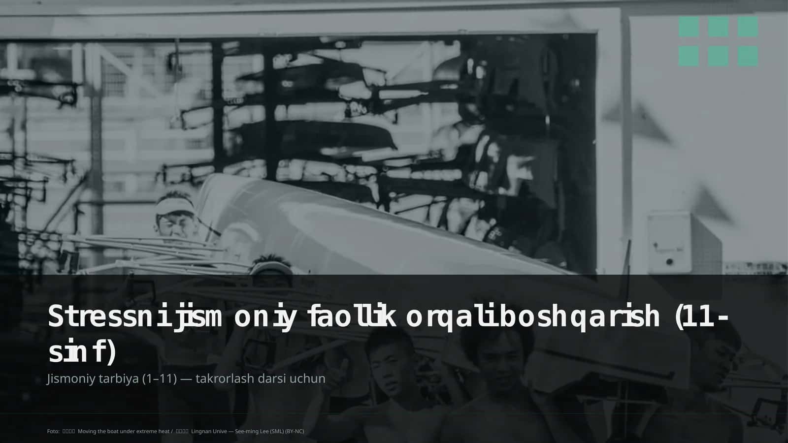 Stressni jismoniy faollik orqali boshqarish (11-sinf)