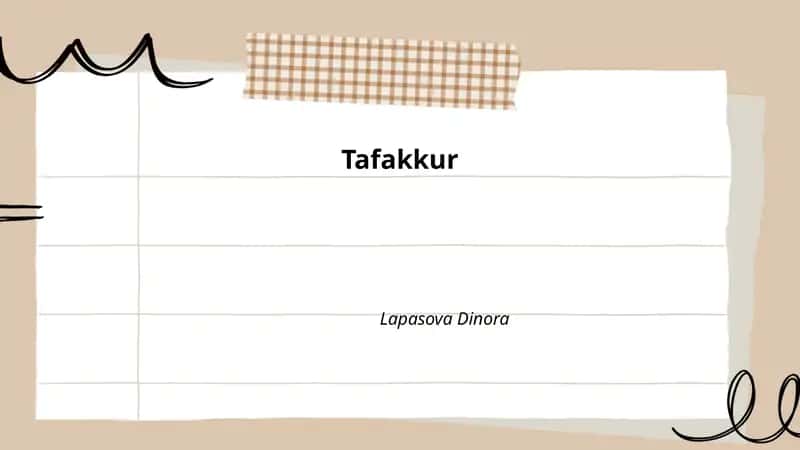 Tafakkur