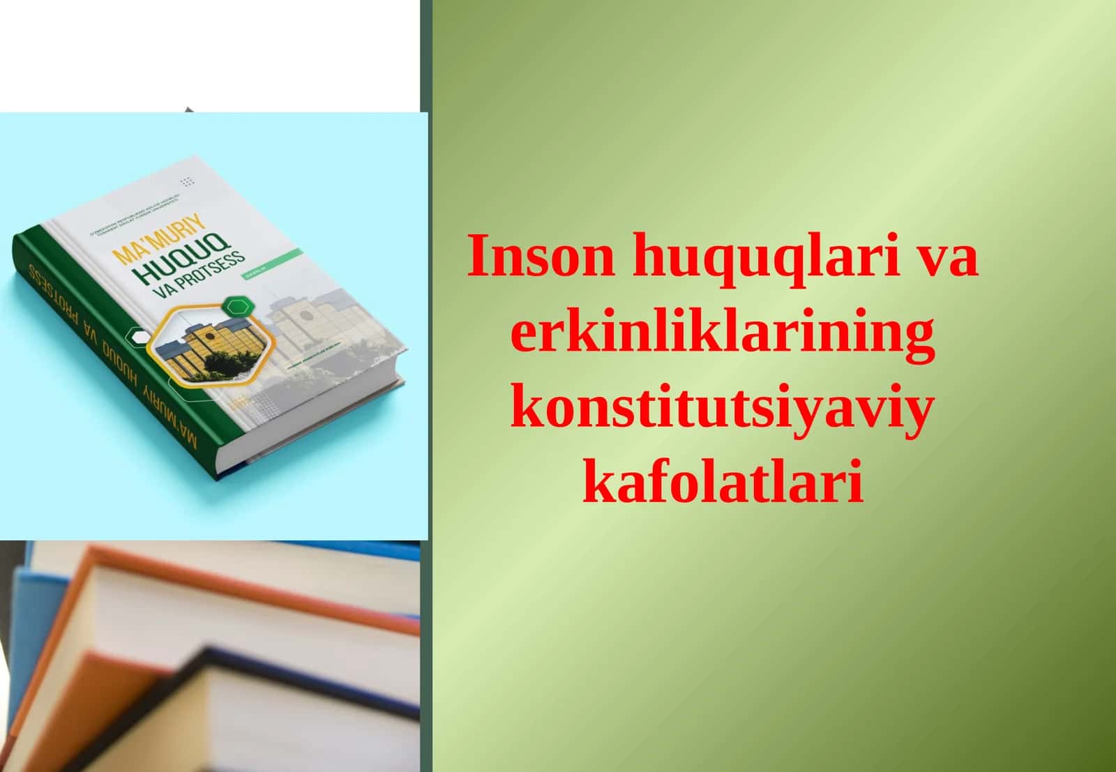 Inson huquqlari va erkinliklarining konstitutsiyaviy kafolatlari