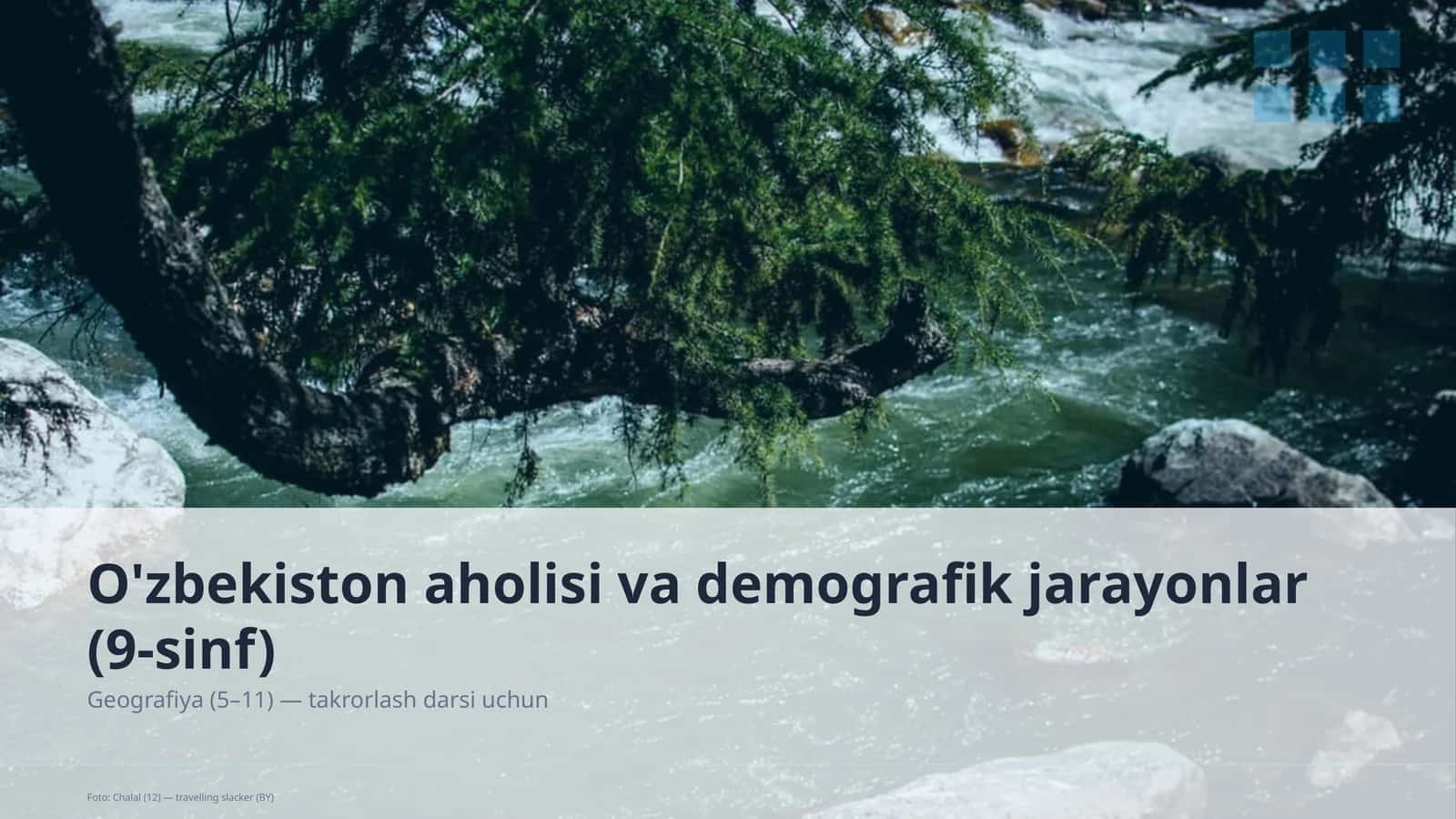 O'zbekiston aholisi va demografik jarayonlar (9-sinf)