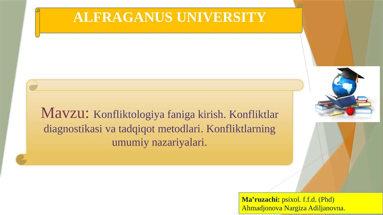 Konfliktologiya faniga kirish.Konfliktlar diagnostikasi va tadqiqot metodlari.Konfliktlarning umumiy nazariyalari