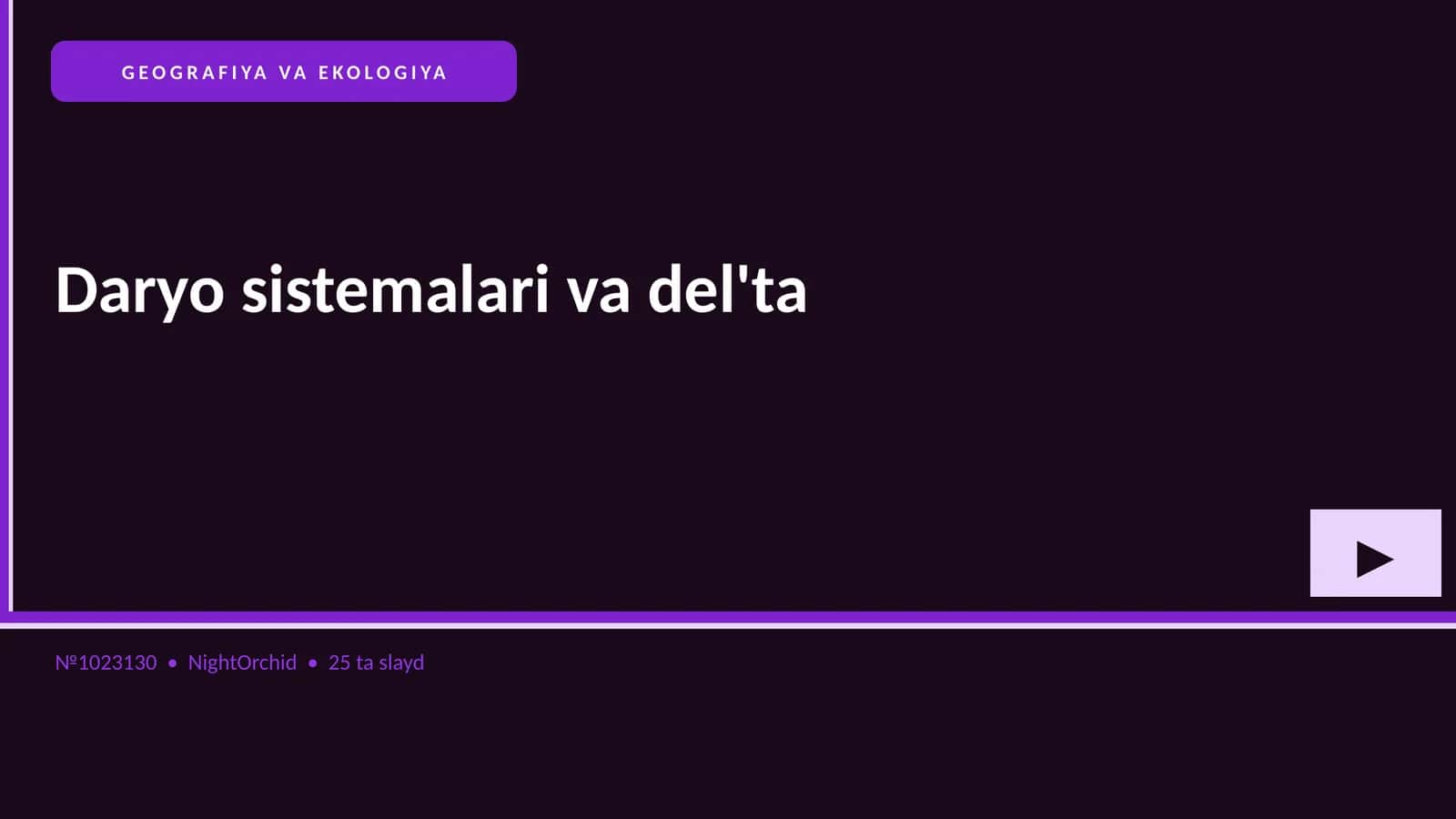 Daryo sistemalari va del'ta
