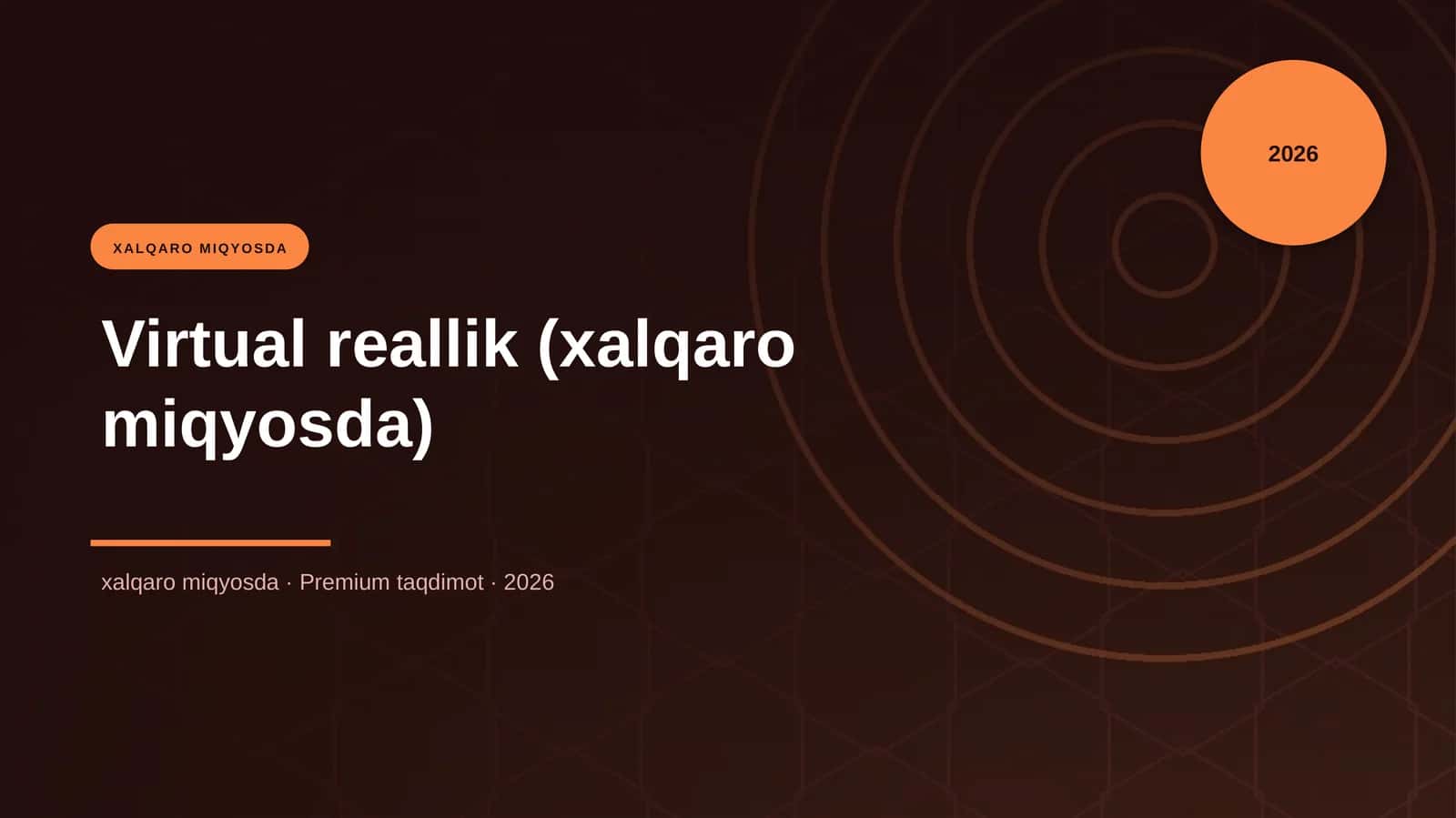 Virtual reallik (xalqaro miqyosda)