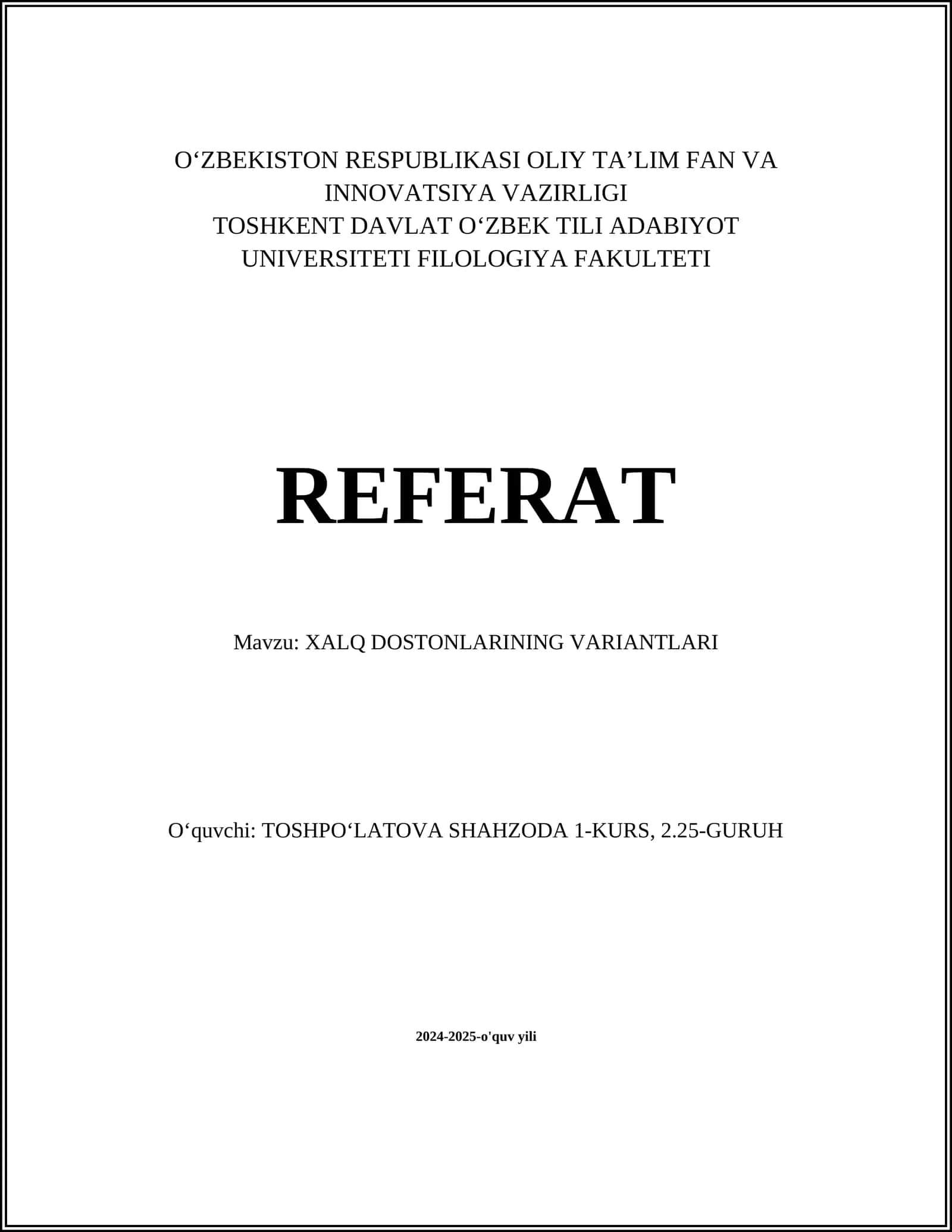 VARIANTLARI