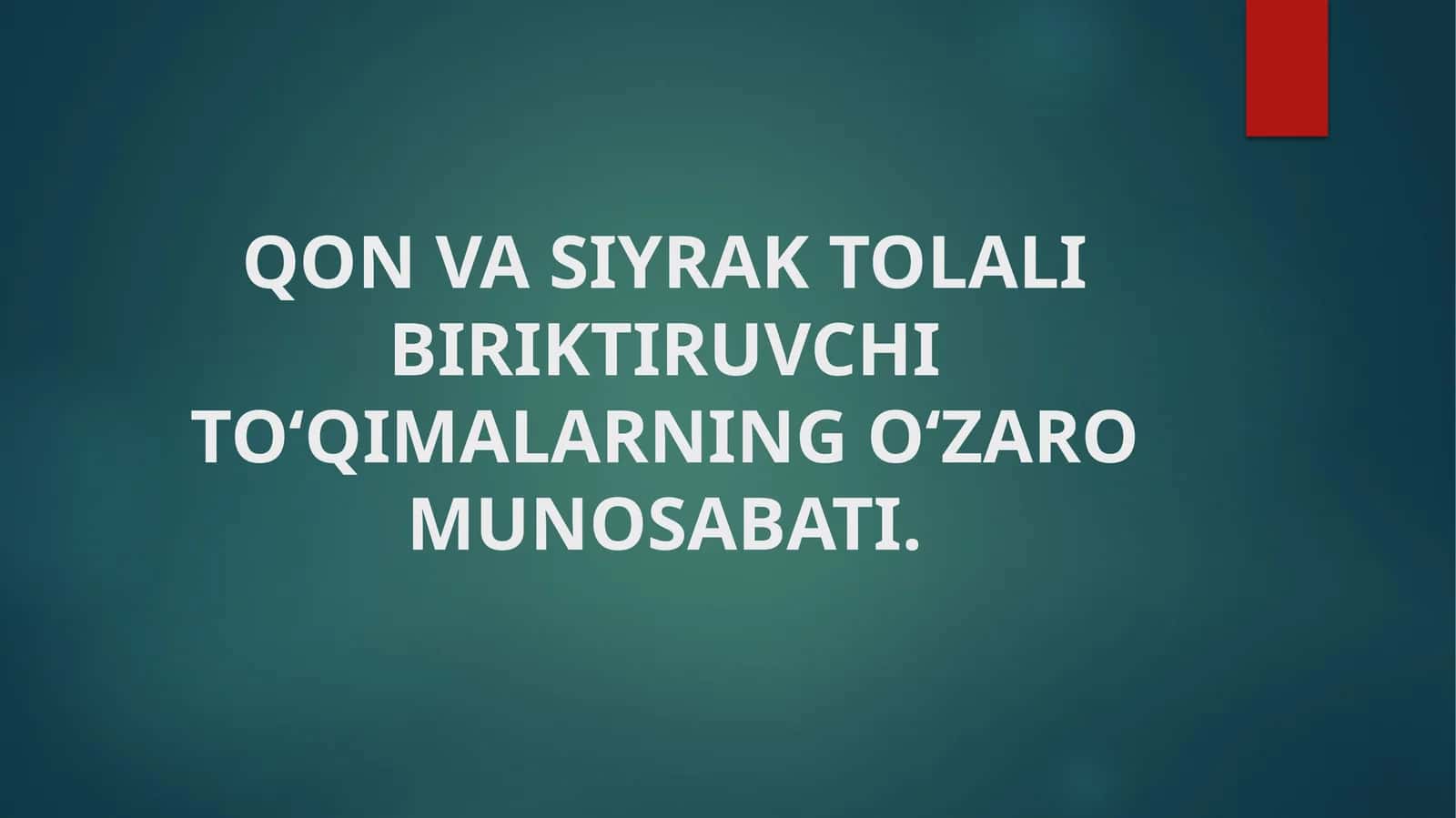 QON VA SIYRAK TOLALI BIRIKTIRUVCHI TOʻQIMALARNING OʻZARO MUNOSABATI.