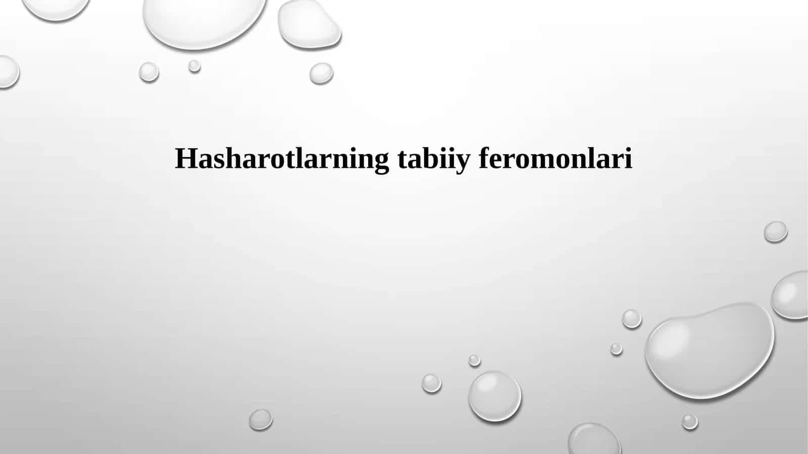 Hasharotlarning tabiiy feromonlari