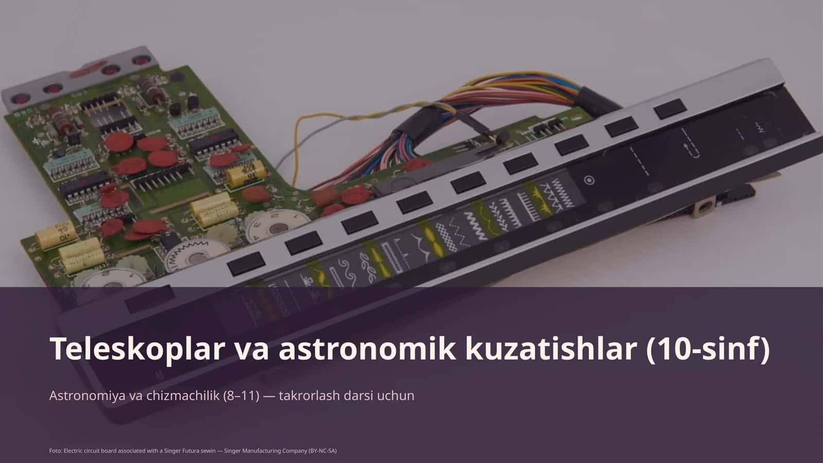 Teleskoplar va astronomik kuzatishlar (10-sinf)