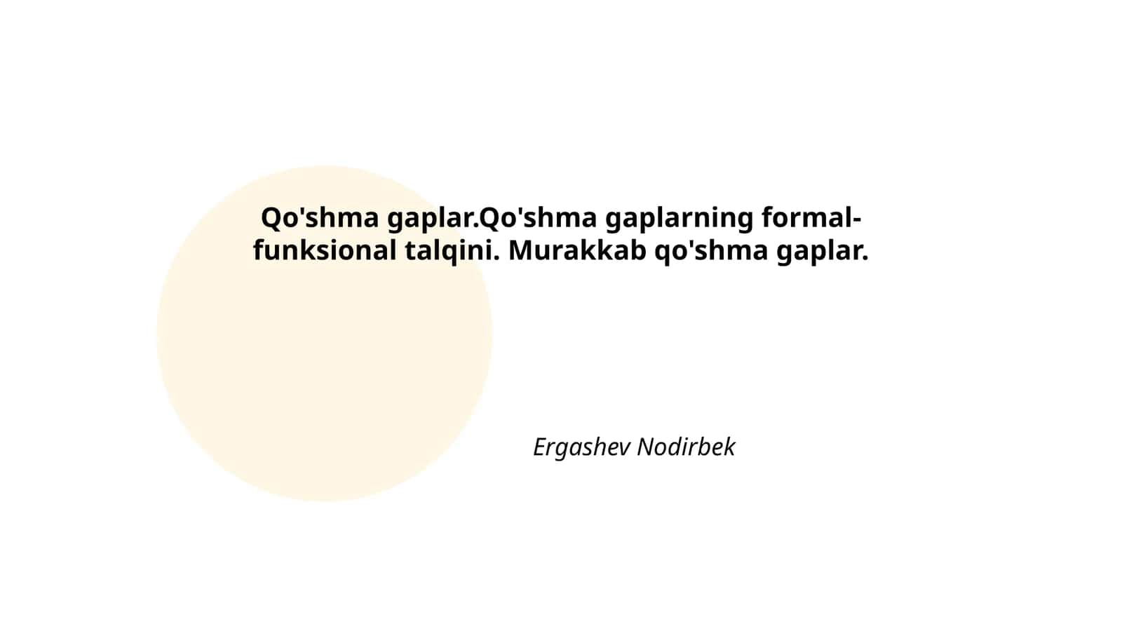 Qo'shma gaplar