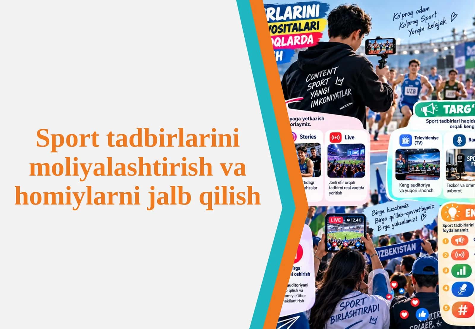 Sport tadbirlarini moliyalashtirish va homiylarni jalb qilish