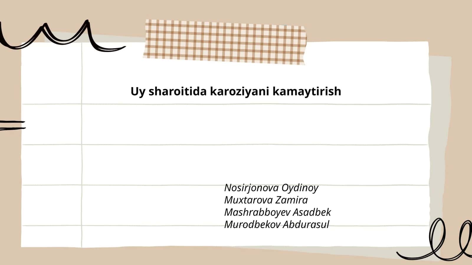 Uy sharoitida karoziyani kamaytirish