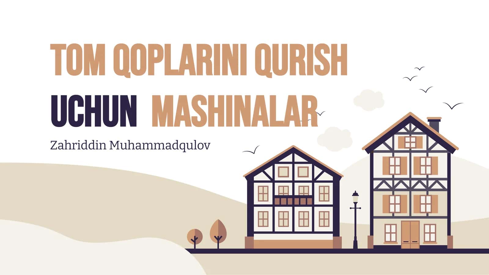 Tom qoplarini qurishuchunmashinalar
