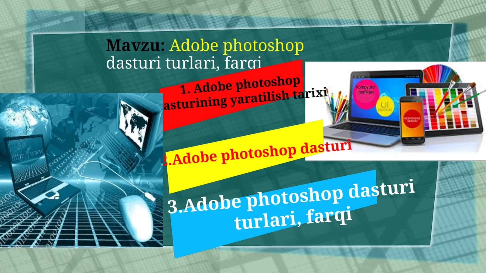 Adobe photoshop dasturi turlari, farqi