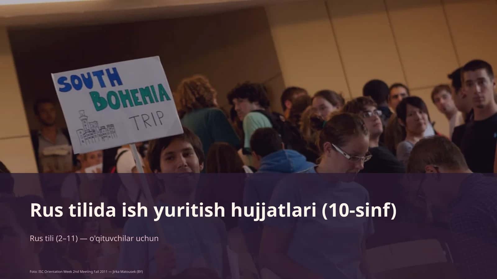 Rus tilida ish yuritish hujjatlari (10-sinf)