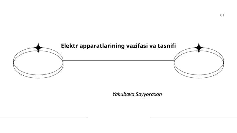 Elektr apparatlarining vazifasi va tasnifi