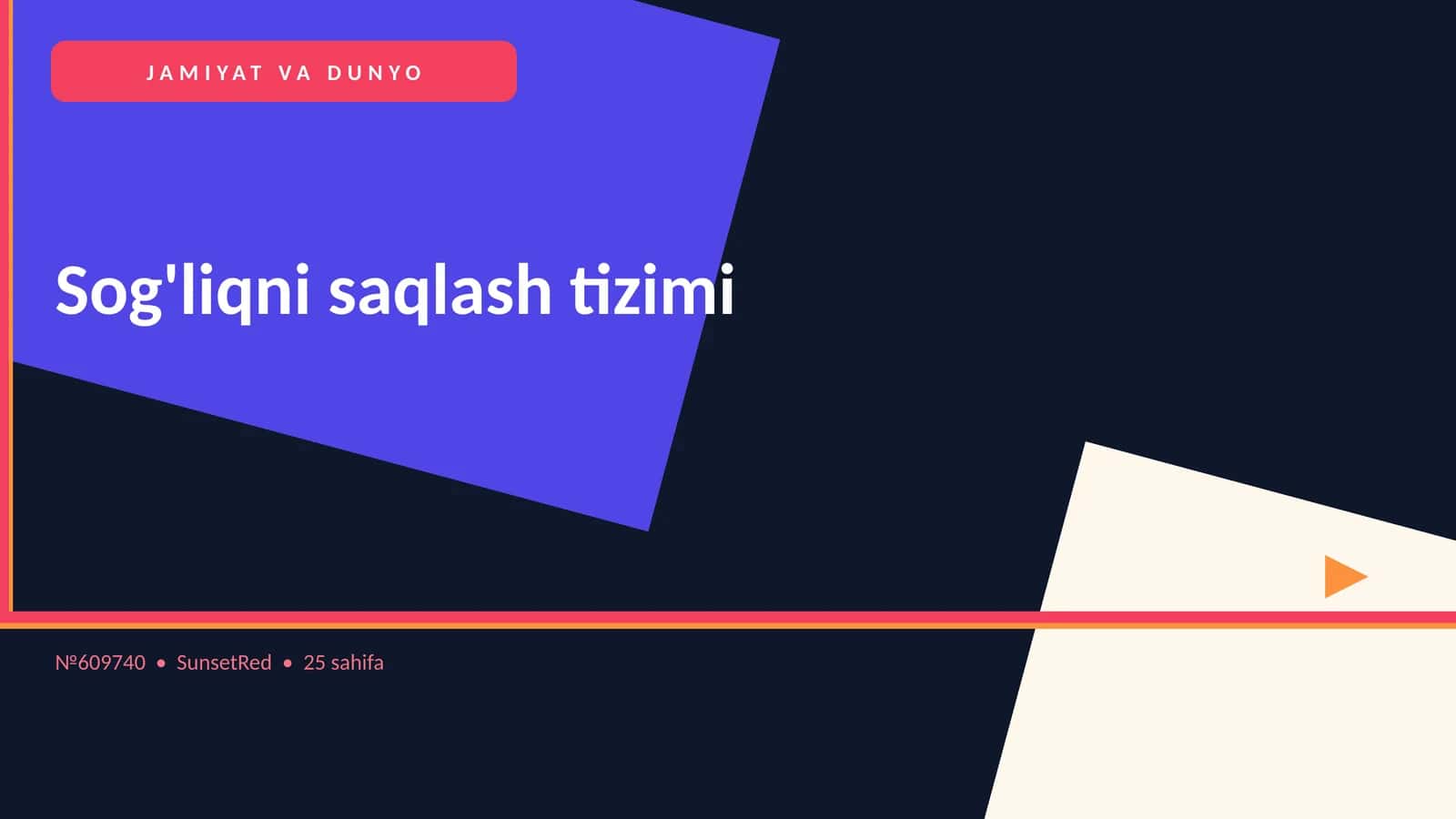 Sog'liqni saqlash tizimi