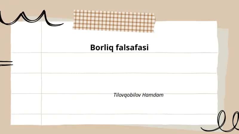 Borliq falsafasi