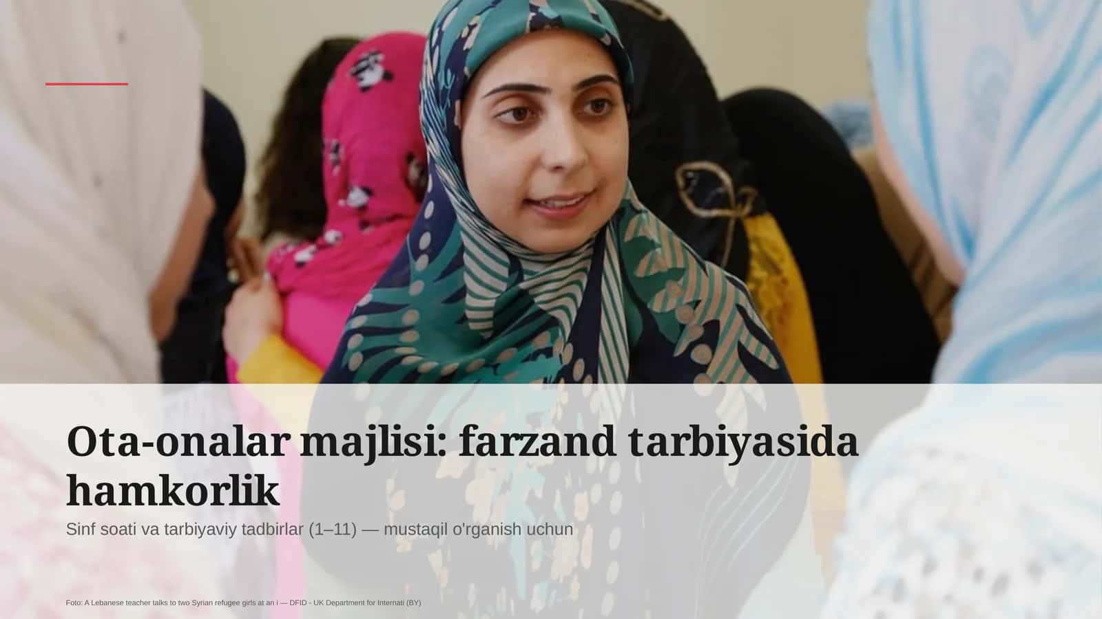 Ota-onalar majlisi: farzand tarbiyasida hamkorlik