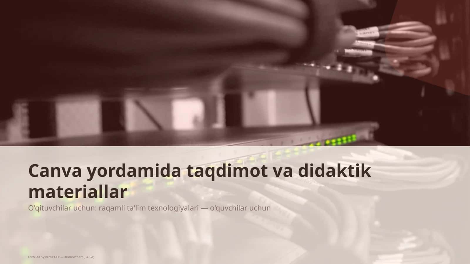 Canva yordamida taqdimot va didaktik materiallar