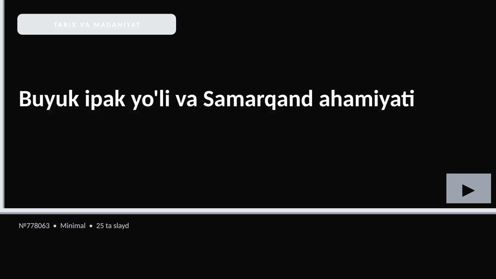 Buyuk ipak yo'li va Samarqand ahamiyati