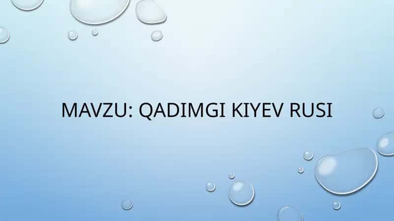 qadimgi kiyev rusi
