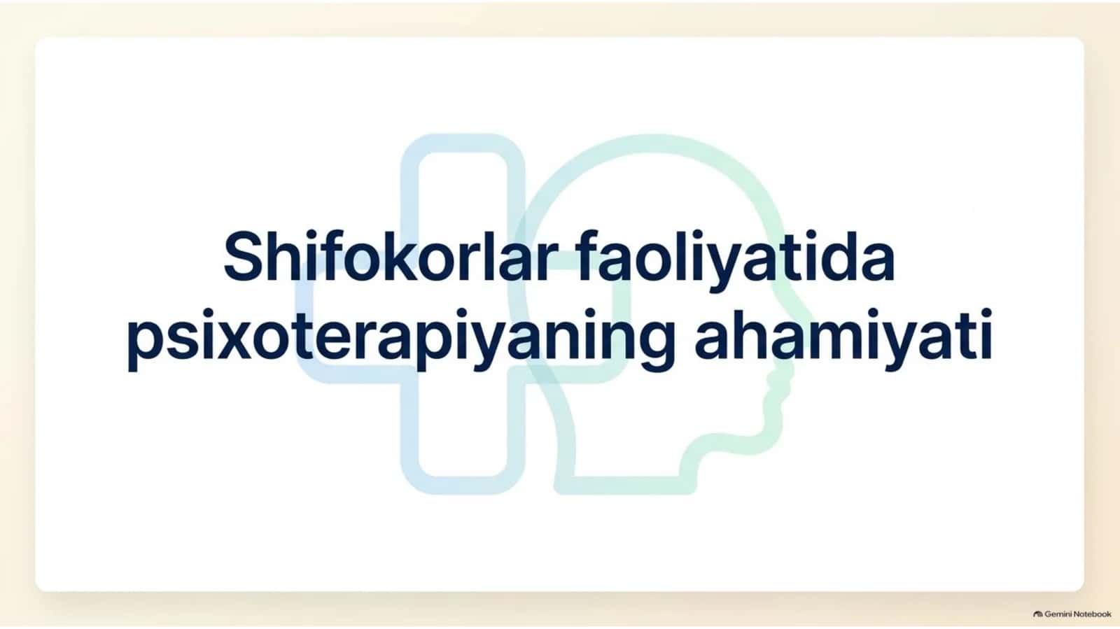 Shifokor faoliyatida psixoterapiya — samarali muloqot va davolash