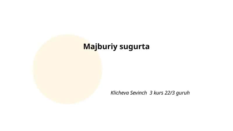 Majburiy sugurta