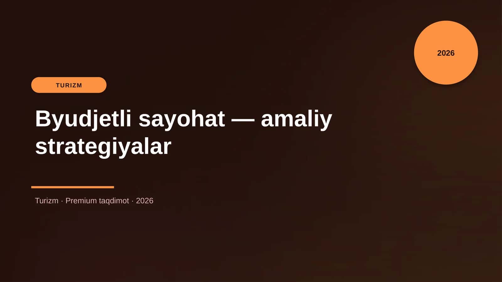 Byudjetli sayohat — amaliy strategiyalar