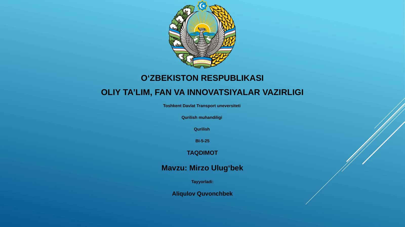 Mirzo Ulugʻbek