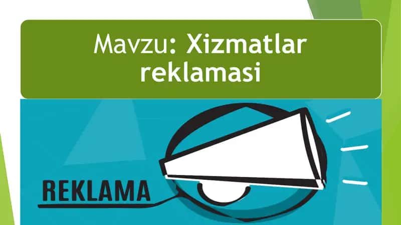 Xizmatlar reklamasi