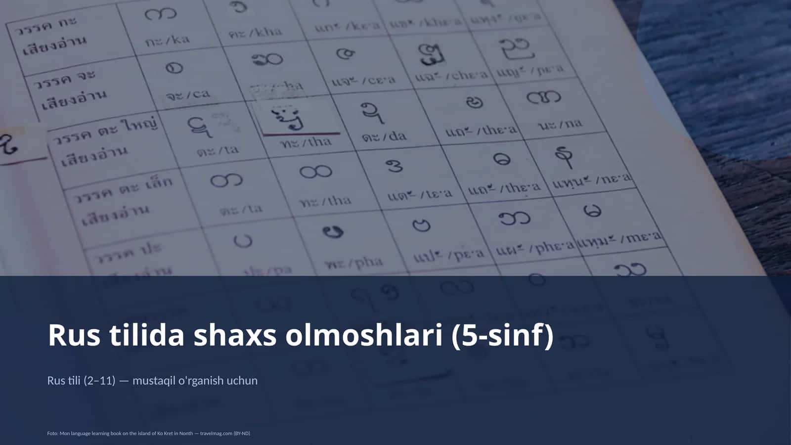 Rus tilida shaxs olmoshlari (5-sinf)